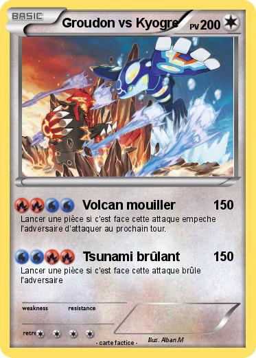 Pokemon Groudon vs Kyogre