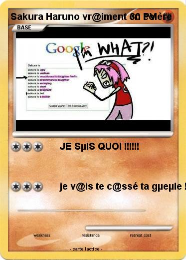 Pokemon Sakura Haruno vr@iment en colère