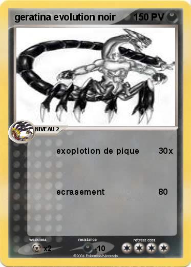Pokemon geratina evolution noir