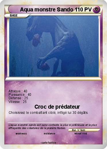 Pokemon Aqua monstre Sando