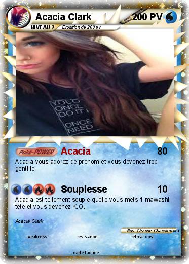 Pokemon Acacia Clark