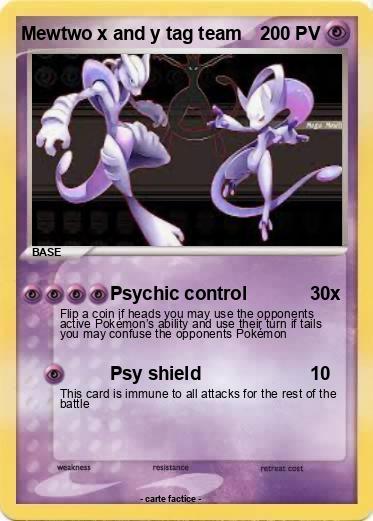 Pokemon Mewtwo x and y tag team
