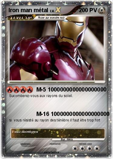 Pokemon Iron man métal