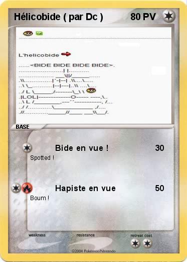 Pokemon Hélicobide ( par Dc )