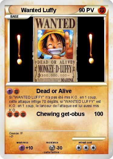 Pokemon Wanted Luffy