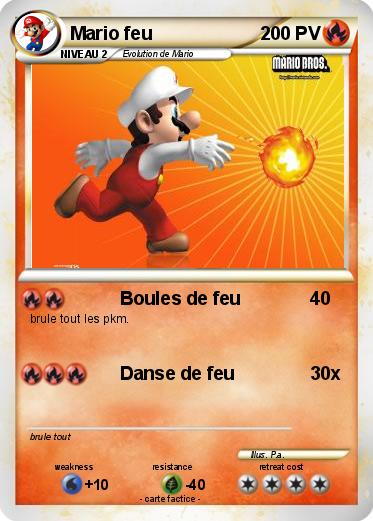 Pokemon Mario feu