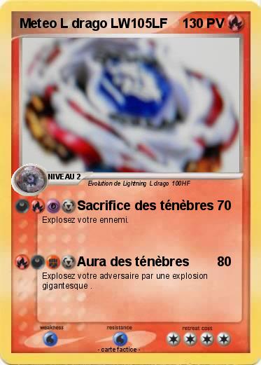 Pokemon Meteo L drago LW105LF