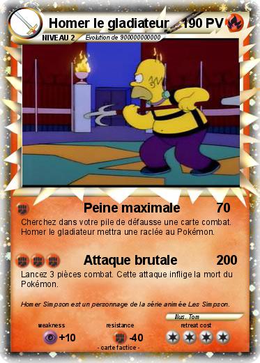 Pokemon Homer le gladiateur