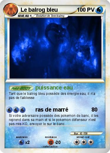 Pokemon Le balrog bleu
