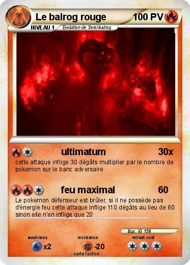Pokemon Le balrog rouge