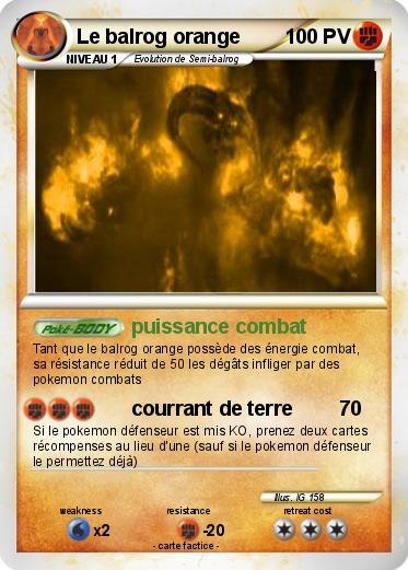 Pokemon Le balrog orange