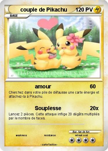 Pokemon couple de Pikachu