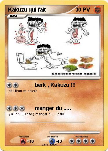 Pokemon Kakuzu qui fait