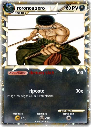 Pokemon roronoa zoro