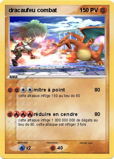 Pokemon dracaufeu combat
