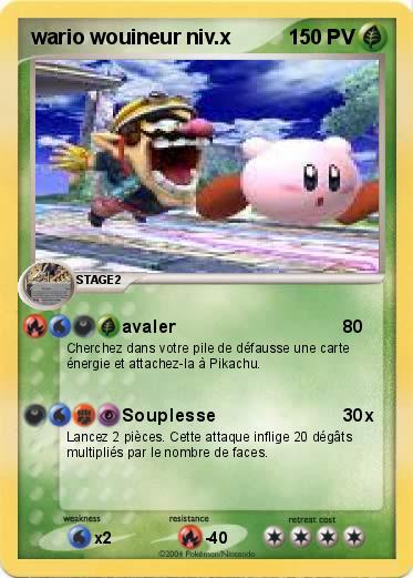 Pokemon wario wouineur niv.x