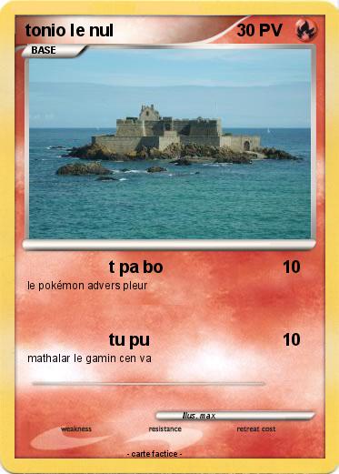 Pokemon tonio le nul