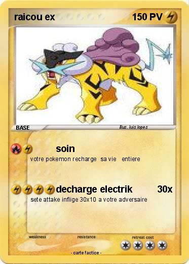 Pokemon raicou ex