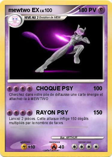 Pokemon mewtwo EX