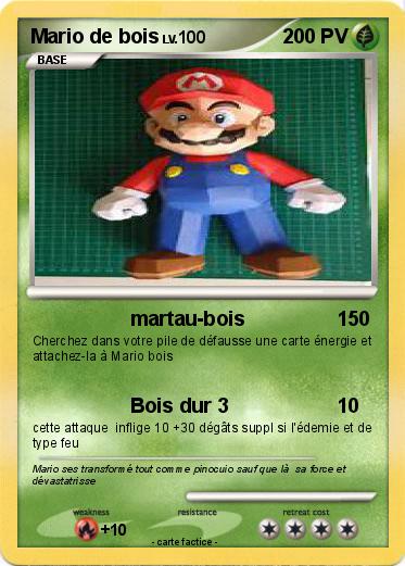 Pokemon Mario de bois