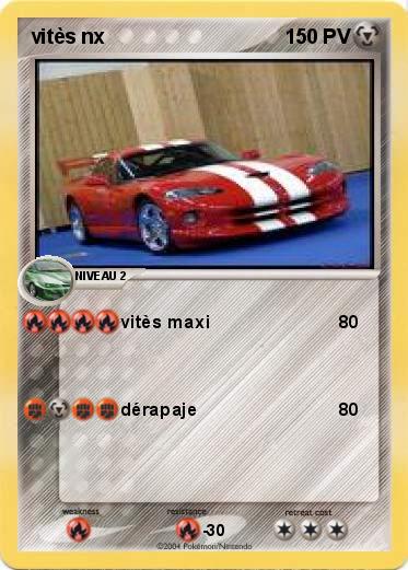 Pokemon vitès nx