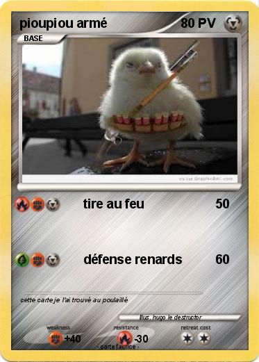 Pokemon pioupiou armé