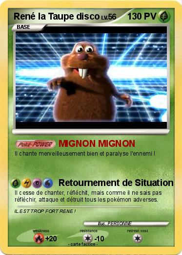 Pokemon René la Taupe disco