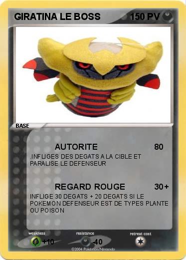 Pokemon GIRATINA LE BOSS