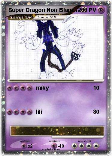Pokemon Super Dragon Noir Blanc