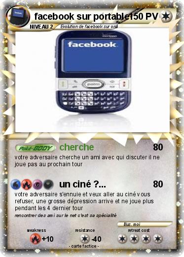 Pokemon facebook sur portable