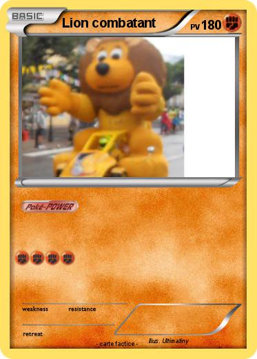 Pokemon Lion combatant