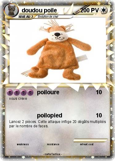 Pokemon doudou poile