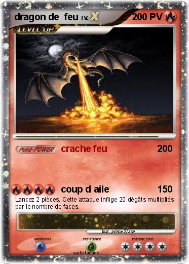 Pokemon dragon de  feu