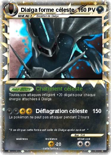 Pokemon Dialga forme céleste