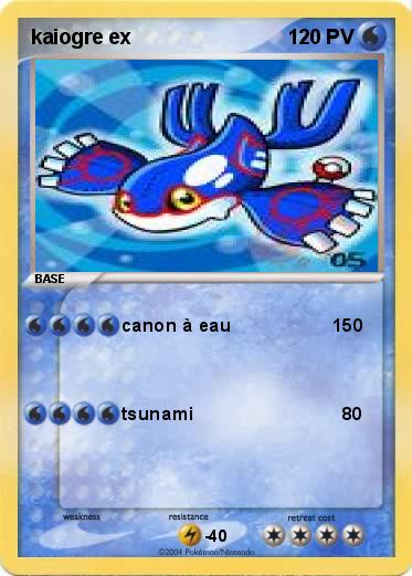 Pokemon kaiogre ex