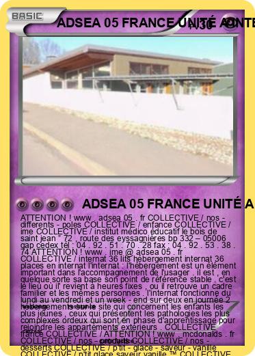 Pokemon ADSEA 05 FRANCE UNITÉ A INTERNAT FRANCE IME FRANCE