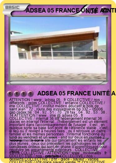 Pokemon ADSEA 05 FRANCE UNITÉ A INTERNAT FRANCE IME FRANCE