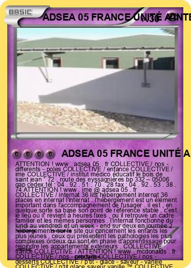 Pokemon ADSEA 05 FRANCE UNITÉ A INTERNAT FRANCE IME FRANCE