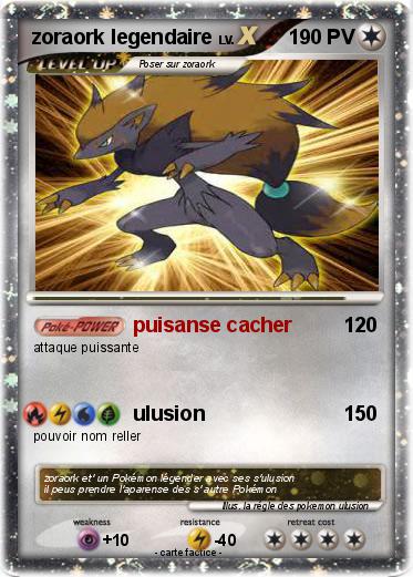 Pokemon zoraork legendaire