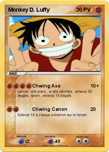 Pokemon Monkey D. Luffy