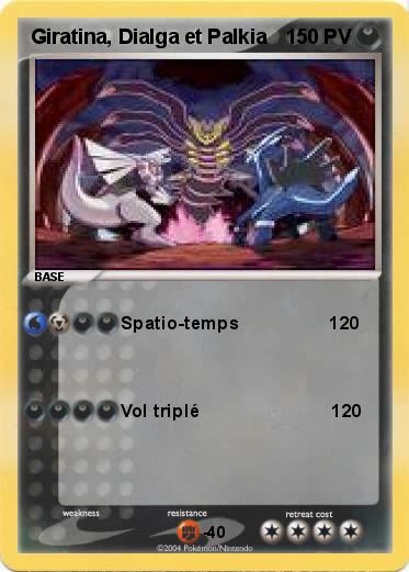Pokemon Giratina, Dialga et Palkia
