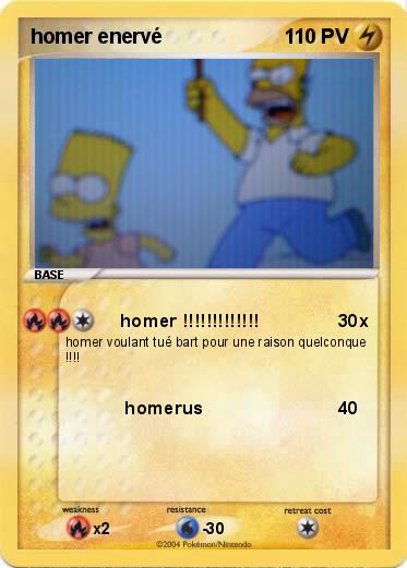 Pokemon homer enervé 