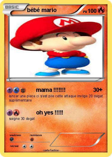 Pokemon bébé mario