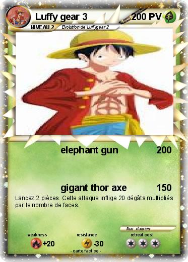 Pokemon Luffy gear 3