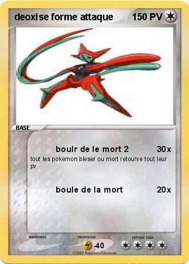 Pokemon deoxise forme attaque