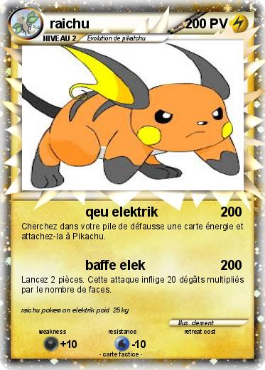Pokemon raichu