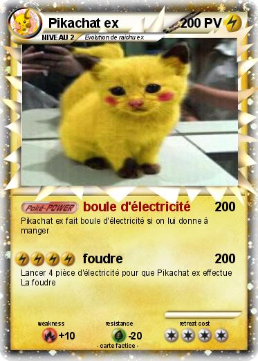 Pokemon Pikachat ex
