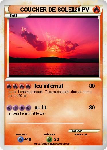 Pokemon COUCHER DE SOLEIL
