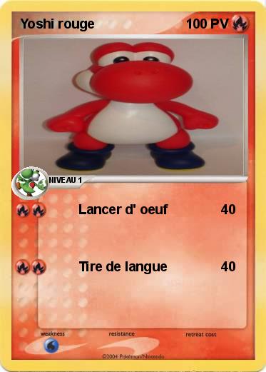 Pokemon Yoshi rouge