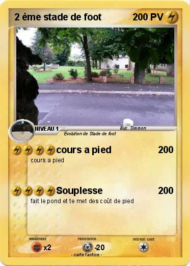 Pokemon 2 ème stade de foot